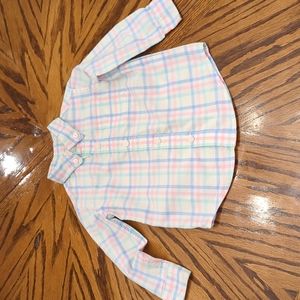 Janie and Jack 12-18 month button down Pastel colors